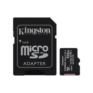 Kingston - Carte Micro SD 512GB + Adaptateur SD