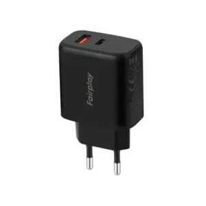 Fairplay - Chargeur 45W USB-A + USB-C