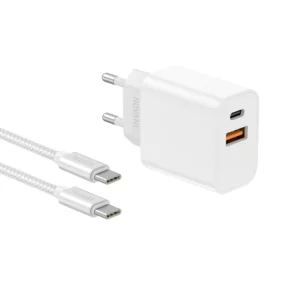 NovaNL - Chargeur 20W USB-A et USB-C + Câble USB-C - USB-C