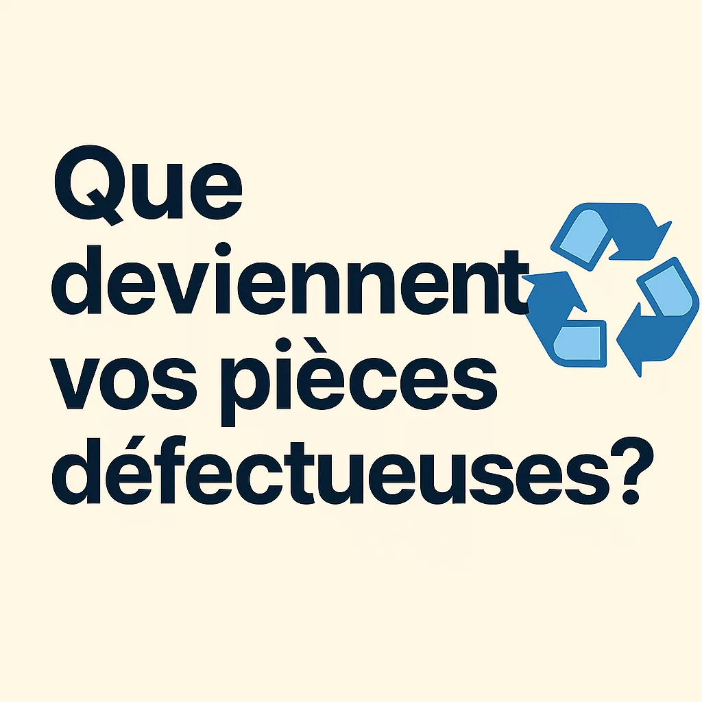 pièces défectueuses